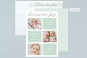 "Twin Joy" - Birth Announcements in Seaglass by Erica Krystek - Assembled
