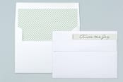 "Twin Joy" - Birth Announcements in Seaglass by Erica Krystek - Liner and Label