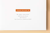 "Plus" - Birth Announcements in Tangerine by Olivia Raufman - FREE Recipient Addressing