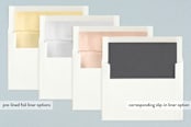 "Monogram Tag" - Birth Announcements in Sky by Eric Clegg - Slip-In Envelope Liners