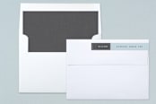 "Monogram Tag" - Birth Announcements in Sky by Eric Clegg - Liner and Label