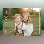 "Side of Joy" - Retired Holiday Cards in Snow by Kate Sorensen - Front