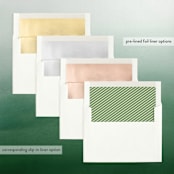 "Side of Joy" - Retired Holiday Cards in Snow by Kate Sorensen - Envelope Liners