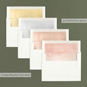 "Painted Brush" - Retired Holiday Cards in Evergreen by Elly - Envelope Liners