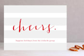 "Simply" - Retired Holiday Cards in Cherry by Lauren Chism - Front