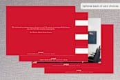 "Simply" - Retired Holiday Cards in Cherry by Lauren Chism - Back of Card