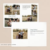 "Super Stripe" - Retired Holiday Cards in Pine by Lauren Chism - Interior Options