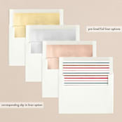 "Super Stripe" - Retired Holiday Cards in Pine by Lauren Chism - Envelope Liners