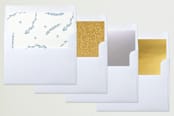 "Happy Holidays" - Retired Holiday Cards in Snow by Phrosné Barwood - Envelope Liners