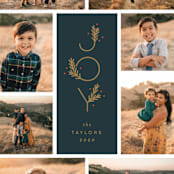 "Collected Joy" - Retired Holiday Cards in Midnight by Michelle Taylor - Close-Up