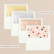 "Very Merry Lettering" - Retired Holiday Cards in Snow by Erin German - Envelope Liners