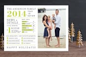 "Family Year in Review" - Retired Holiday Cards in Pear by cambria - Front