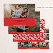"Heart Center" - Retired Holiday Cards in Ruby by Lauren Chism - Back of Card