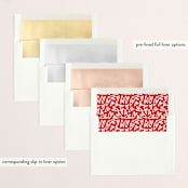 "Heart Center" - Retired Holiday Cards in Ruby by Lauren Chism - Envelope Liners