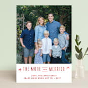 "The More, the Merrier" - Retired Holiday Cards in Snowflake by Carolyn MacLaren - Front