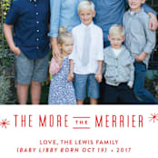 "The More, the Merrier" - Retired Holiday Cards in Snowflake by Carolyn MacLaren - Close-Up