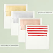 "The More, the Merrier" - Retired Holiday Cards in Snowflake by Carolyn MacLaren - Envelope Liners