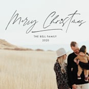 "Marin" - Retired Holiday Cards in Coal by Annie Clark - Close-Up