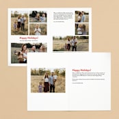 "Merry All Year." - Retired Holiday Cards in Ivory by Pink House Press - Interior Options