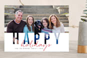 "Christmas Cutout" - Retired Holiday Cards in Poinsettia by Amanda Sager - Front