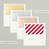 "Paws for Claus" - Retired Holiday Cards in Snow by Lori James - Envelope Liners