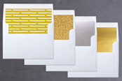 "vintage floral joy" - Retired Holiday Cards in Candied Lemon by Tanya Lee of Frooted Design - Envelope Liners