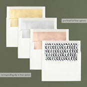 "Jingle" - Retired Holiday Cards in Charcoal by Erin German - Envelope Liners