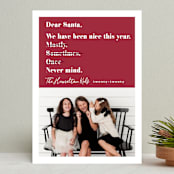 "Never mind" - Retired Holiday Cards in Berry by Hudson meet Rose - Front