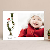 "illustrated joy" - Retired Holiday Cards in Forest by Phrosné Barwood - Front