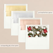 "illustrated joy" - Retired Holiday Cards in Forest by Phrosné Barwood - Envelope Liners