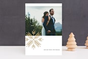 "chevron flake" - Retired Holiday Cards in Wheat by lena barakat - Front
