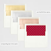 "Joyful Collage" - Retired Holiday Cards in Cranberry by Olivia Raufman - Envelope Liners