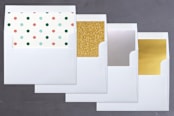 "Bold Noel" - Retired Holiday Cards in Taffy by Jessica Maslyn - Envelope Liners