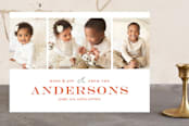 "classically bold" - Retired Holiday Cards in persimmon by lena barakat - Front