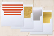 "classically bold" - Retired Holiday Cards in persimmon by lena barakat - Envelope Liners