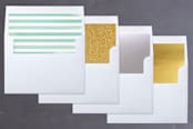 "Beachy Snowflake" - Retired Holiday Cards in Bronze by Hallie Fischer - Envelope Liners