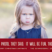 "They Said" - Retired Holiday Cards in Candy Cane by Jackie Crawford - Close-Up