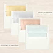 "Simple Sentiment" - Retired Holiday Cards in Frost by Annie Clark - Envelope Liners