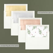 "The Simplest of Joy" - Retired Holiday Cards in Ash by Carolyn MacLaren - Envelope Liners