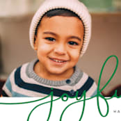 "joy first" - Retired Holiday Cards in Hunter by Erin Deegan - Close-Up