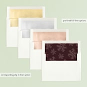 "Wonderful Christmas" - Retired Holiday Cards in Maroon by Jennifer Lew - Envelope Liners