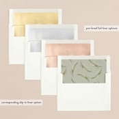 "holiday wisp" - Retired Holiday Cards in Sage by Melinda Denison - Envelope Liners
