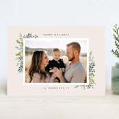 "Natural Foliage" - Retired Holiday Cards in Petal by Itsy Belle Studio - Front