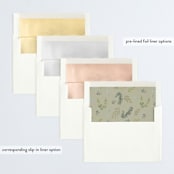"Natural Foliage" - Retired Holiday Cards in Petal by Itsy Belle Studio - Envelope Liners