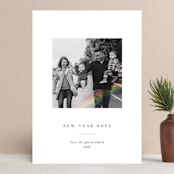 "Rainbow Overlay" - Retired Holiday Cards in Ink by Chryssi Tsoupanarias - Front
