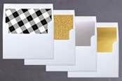 "Simple Gallery" - Retired Holiday Cards in Cookies and Cream by Jody Wody - Envelope Liners