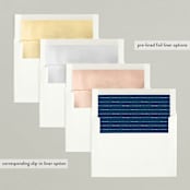 "Classical Christmas" - Retired Holiday Cards in Snow by Hooray Creative - Envelope Liners