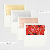 "notably merry" - Retired Holiday Cards in Cherry by lena barakat - Envelope Liners