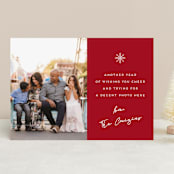 "Looking Good" - Retired Holiday Cards in Crimson by Kaydi Bishop - Front