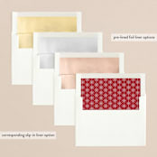 "Looking Good" - Retired Holiday Cards in Crimson by Kaydi Bishop - Envelope Liners